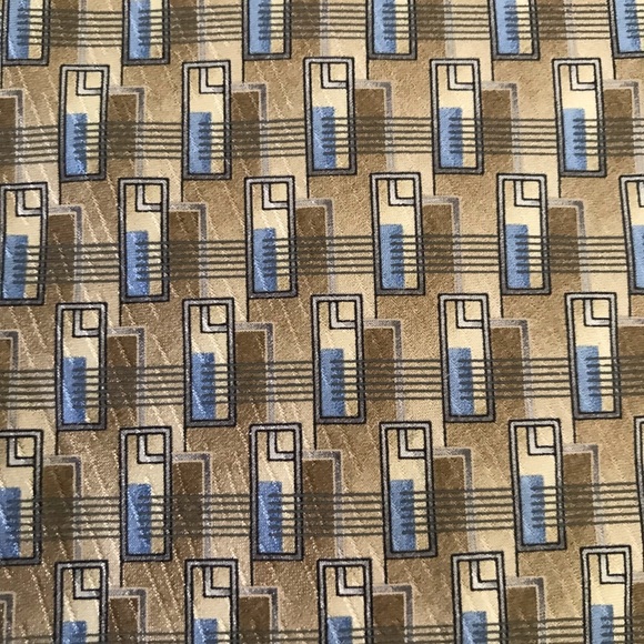 Stafford Men's Silk Ties Bundle of 2 Brown Blue NEW - Picture 7 of 13